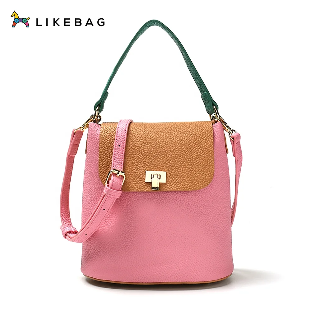 

LIKEBAG new hot-selling fashion casual handbag with color matching design