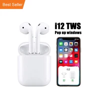 

New Product i12 Auto Pop-up Window True Wireless Stereo Earphone TWS Bluetooths Earbuds Earphone i12 tws with Auto Pairing