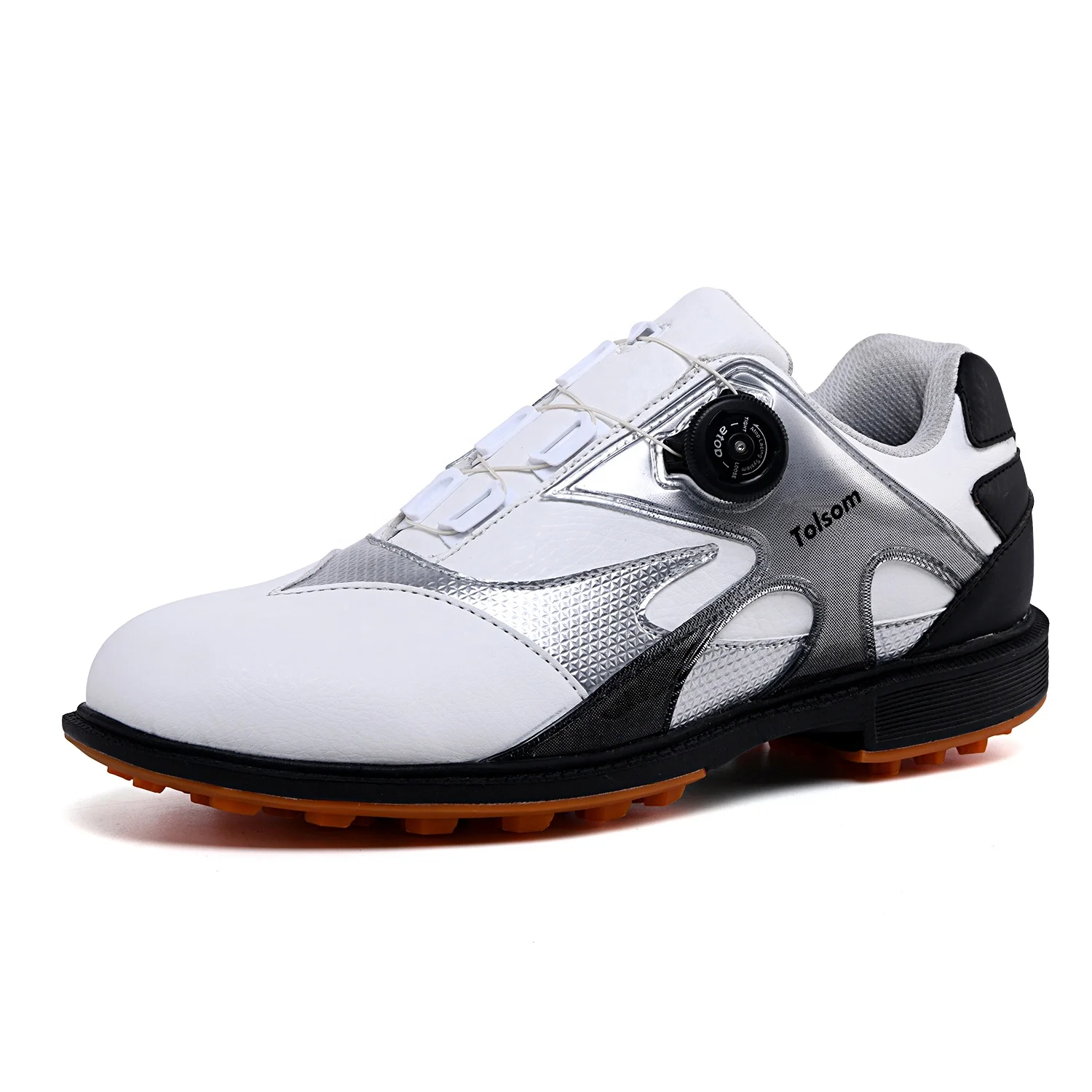 

Wholesale Custom Size Colorful Factory Korea Janpan Rubber Non Cleats Leather No-Tie Shoelaces Women Men Golf Sneakers Shoes