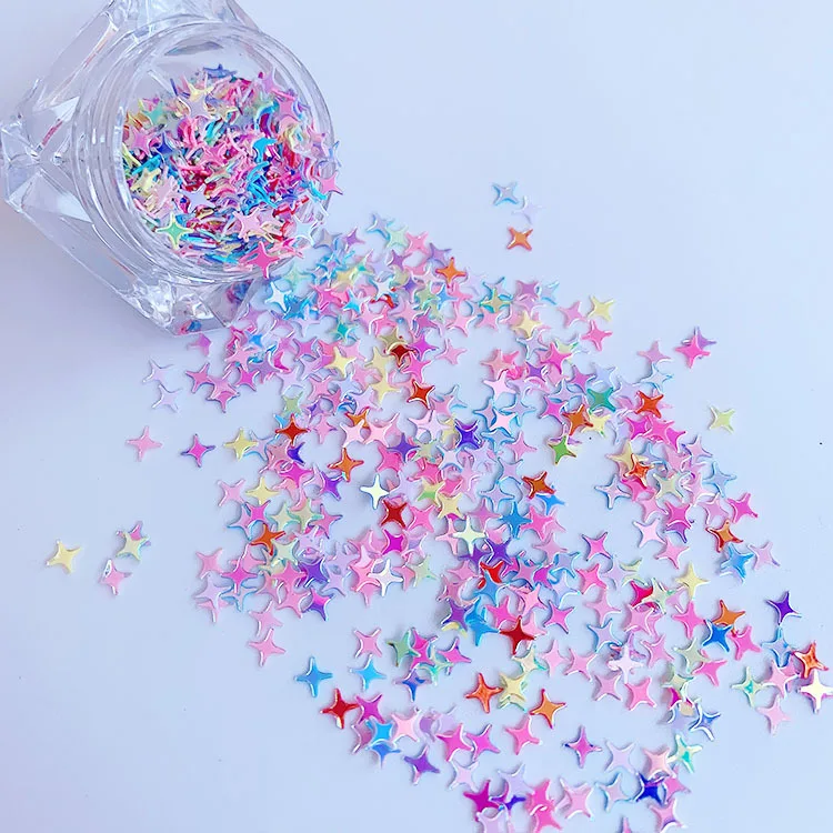 

Hot Selling Shiny Wave Point Sequins Lase Irregular Mixed Laser Nail Art DIY Manicure Mix Nail Art Decorations