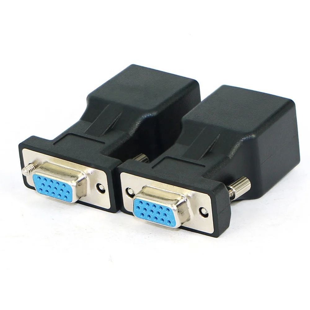 

VGA Extender Male Female to LAN RJ45 CAT5 CAT6 20M Network Cable Adapter