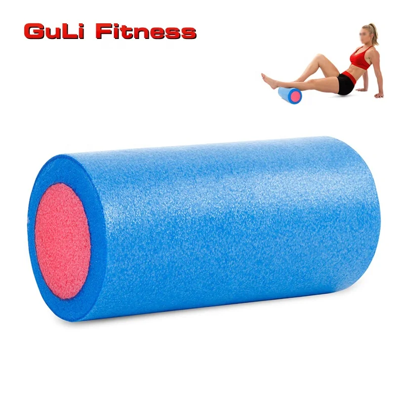 

Guli Fitness Yoga Foam Roller Massage Foam Roller EPE Yoga Foam Roller Muscle Relieve Massage Column Balance Equipment For Yoga, Black+yellow, blue+yellow or customized