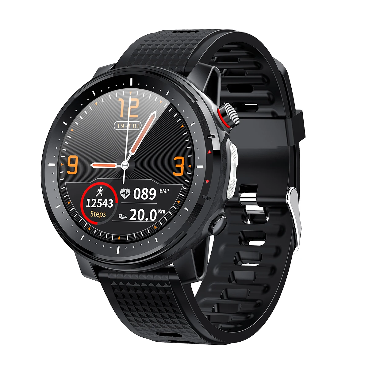 

Wholesale Top Quality L8 1.3inch full-fit round retina display smart watch