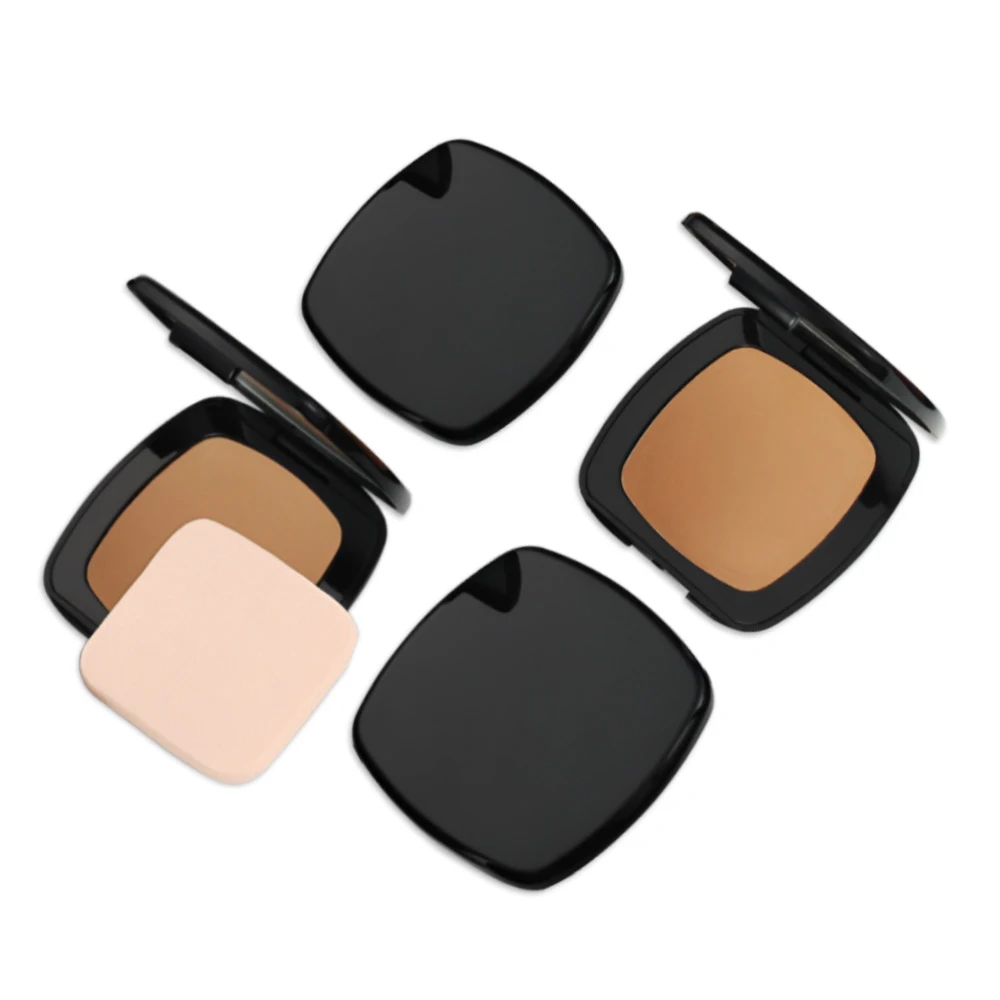 

High Quality Vegan Full Coverage Compact Powder Foundation Matte Face Pressed Powder Cosmetic Case Private Label