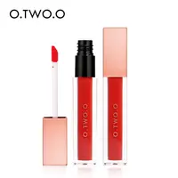 

O.TWO.O Nude Lip Cream Best Selling 12 Colors Matte Lipgloss Rose Gold Square Tube Waterproof Liquid Lipstick