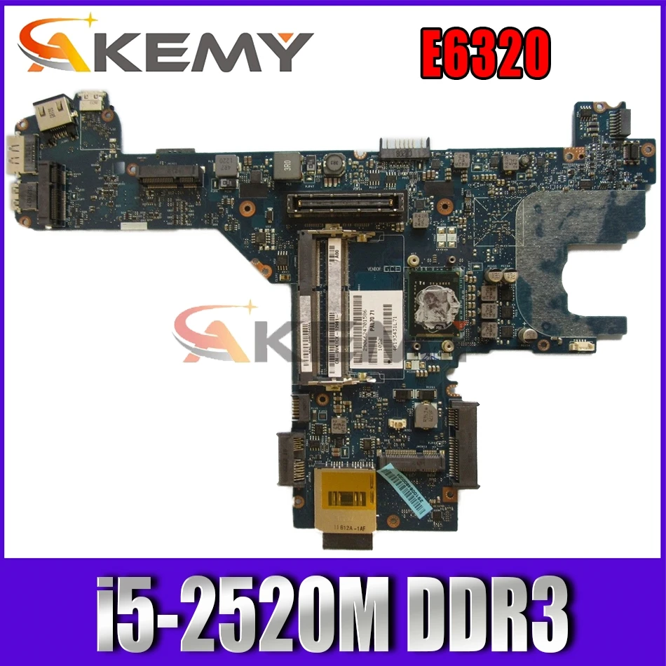 

Akemy 0GD76D GD76D TXVMX 0TXVMX LA-6611P For DELL DELL LATITUDE E6320 laptop motherboard i5-2520M DDR3 tested G45F1 0G45F1
