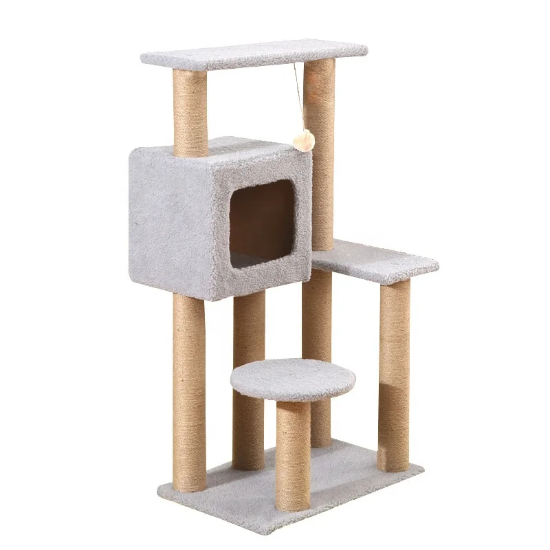 

Large Stylish Multi-Level Play House Climb Activity Center Tower Stand Product Cat Tree