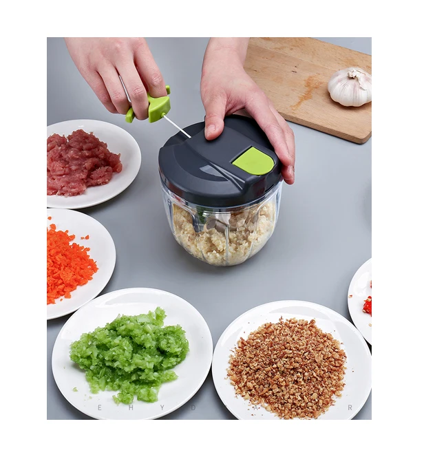 

Weekly best selling easy to operate magic chopper manual hand cooking tools pull chopper food chopper kitchen accessories, Customized