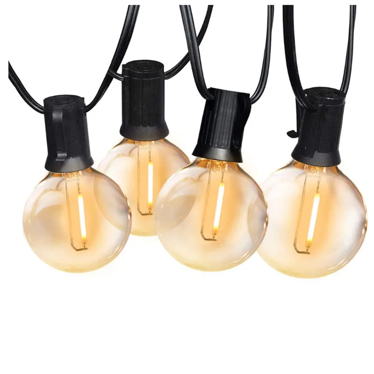Amazon Hot Selling G40 110V 220V Globe String lights Clear LED Bulb Energy Saving Backyard Patio Lights Cafe Party Decor