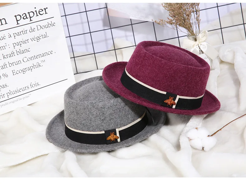 The Express Hats Company Girls Wide Brim Wool Felt Floppy Hat One Size 51-52cm