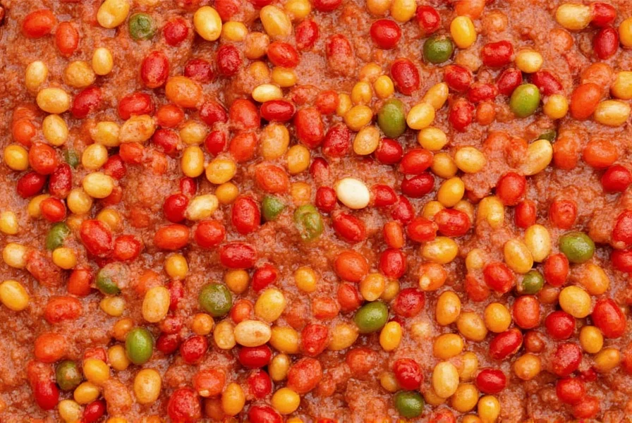 People enjoying chili together