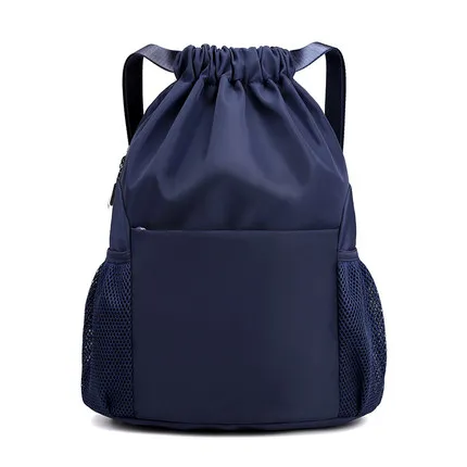 

Custom logo gym multicolor waterproof organic cheap nylon drawstring backpack, Any color from our color card