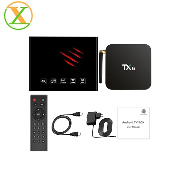 

Newest H6 TV box Quad Core Android 9.0 Tanix TX6 4GB 32GB Internet Allwinner H6 Android TV Box