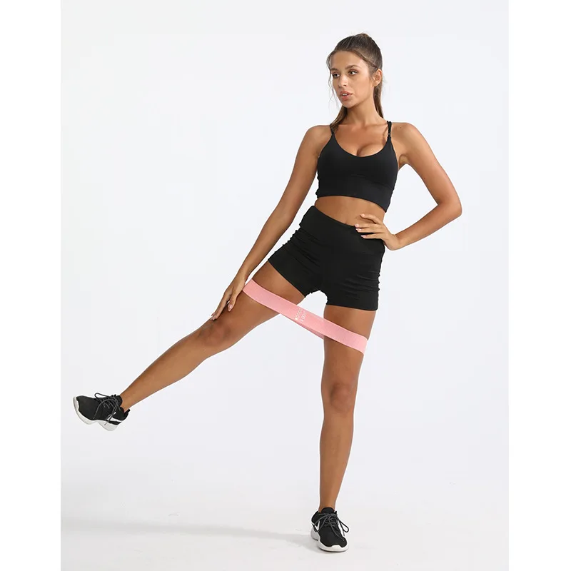 

Custom Logo Resistance Bands Home Exercise Leg Training Elastic Resistance Bands Durable Thick Tight Women Bands Resistance, 5 colors