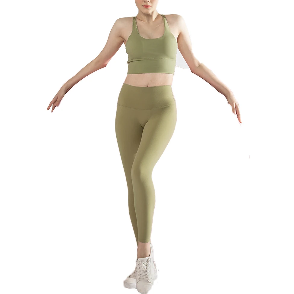 

Logo Custom High Waisted Workout Seamless Ladies GYM Yoga Wear Women Set