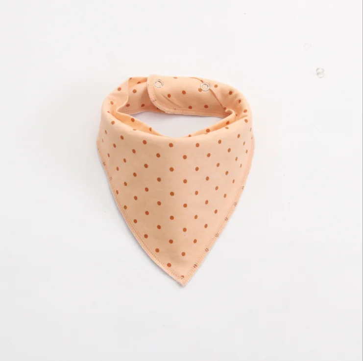 

Red spotted yellow triangle shape baby bib