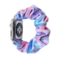 

ready to ship fashion tie dye colour apple watch series 4 bands scrunchies for girls