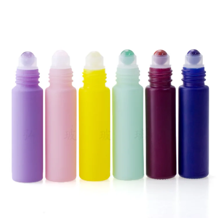 

Online custom bulk roller bottles essential oil pink top for free sample