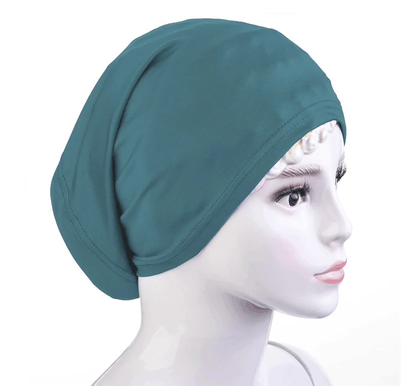20 Colors Muslim Women Cotton Under Scarf Tube Bonnet Hijab Cap Islam Head Cover 