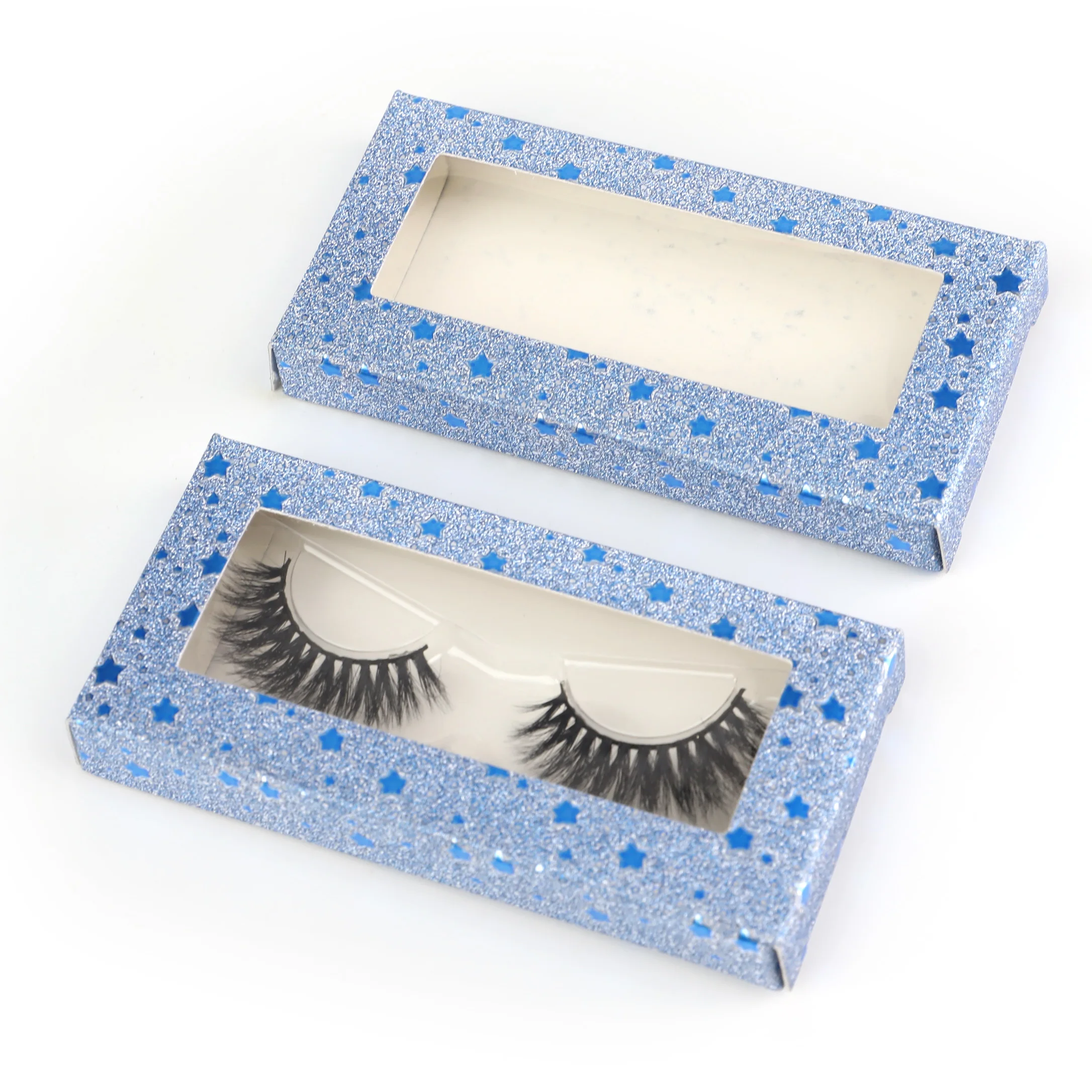 

5D mink eyelashes 25mm Black Cotton Strip real Mink Eyelashes