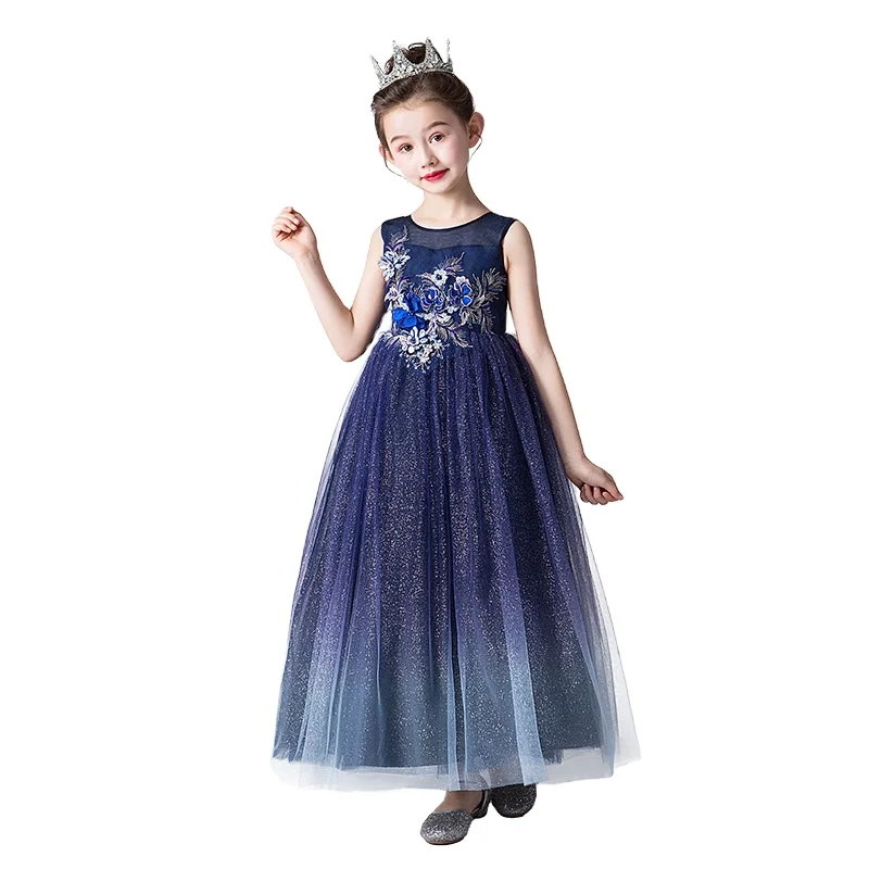 

China Wholesale girls clothes newest designs pretty princess dress Summer kids Fancy Party Dress, Picture