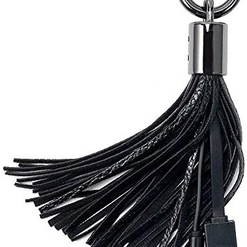 

Hot selling Tassel Key Chain Charging Cable USB-C to USB-A Cable Leather Tassel Key Chain Type C Cord for Galaxy