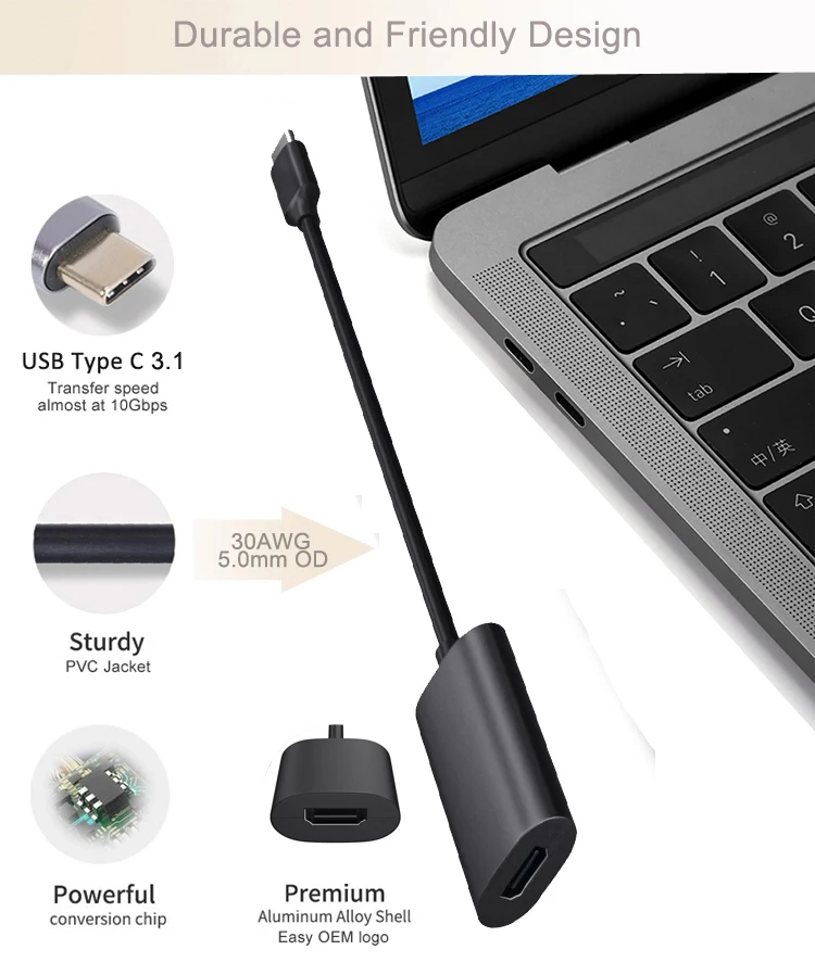 USB Type C Cable for MacBook T1 Koogold HDMI Cable Pro MacBook Air/iPad Pro
