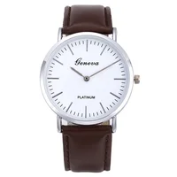 

Leather strap simple watch reloj reloj fashion quartz watch montre homme reloj geneva