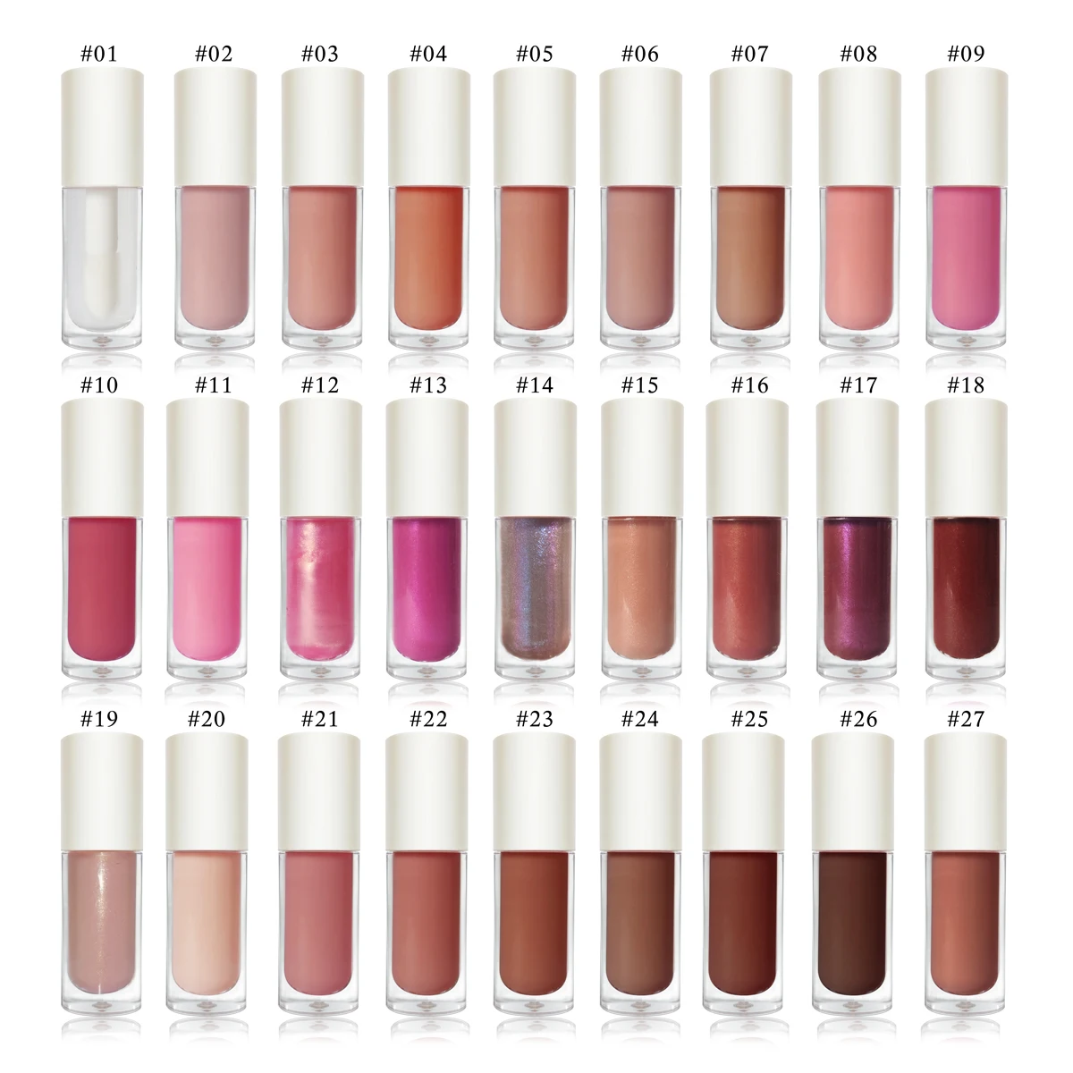 

Shiny cute high quality nude matte and glitter lipgloss clear lip gloss bulk