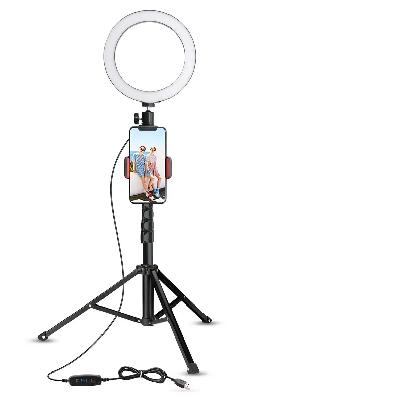 

Beauty LED Selfie Ring Light makeup , Circle Light Stand Kit Mini Led Camera Ringlight for YouTube Video Makeup Lighting