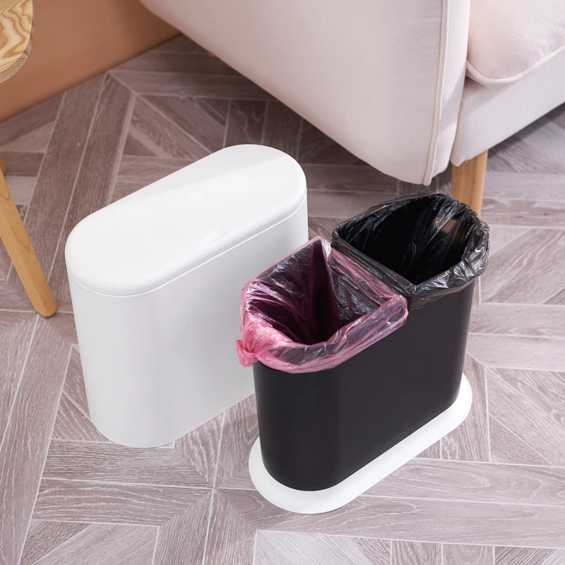 

New Design Factory Wholesale Multifunctional Oval Plastic Trash Can