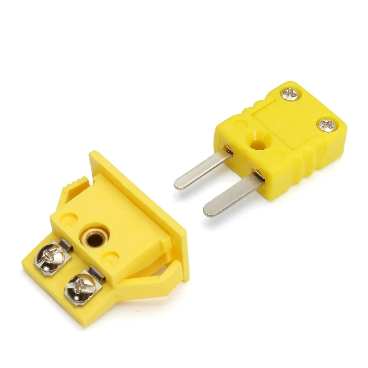 Thermocouple K Type Miniature Socket & Panel Mount Alloy Plug Connector Set 