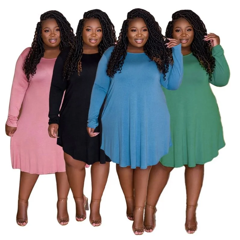 

New Arrival Fall clothing 2021 plus size Dresses