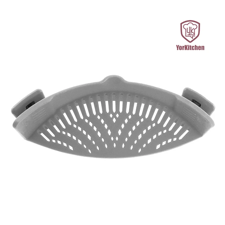 

Silicone Snap Strainer with Hands-free Noodles Vegetable Pot bowl Pan