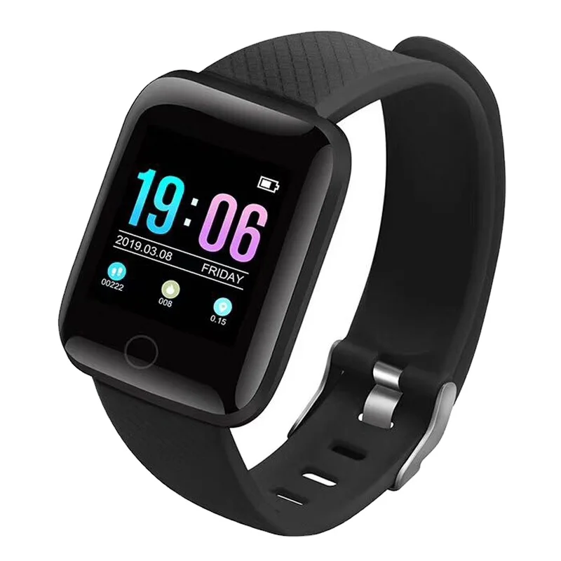 

New Electronic Product 116Plus OEM Android Smart Watch 2021 Popular Mens Women Sports Bracelets Wrist Watch Fitness Smart Band