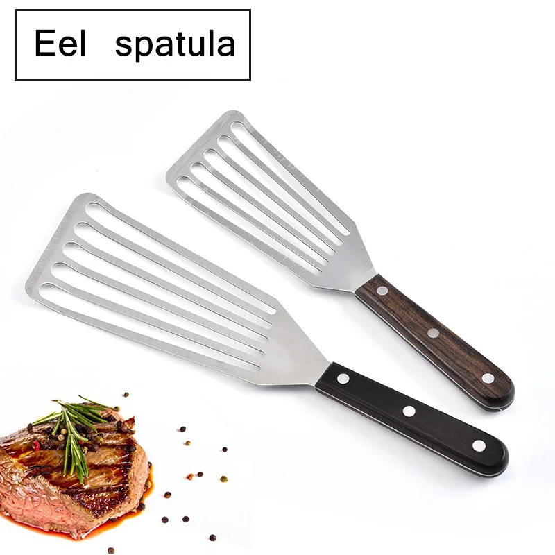 

Steak Spatula Multi-purpose Stainless Steel Fish Spatula Multi-functional Steak Spatula Cooking Accessories, As shown