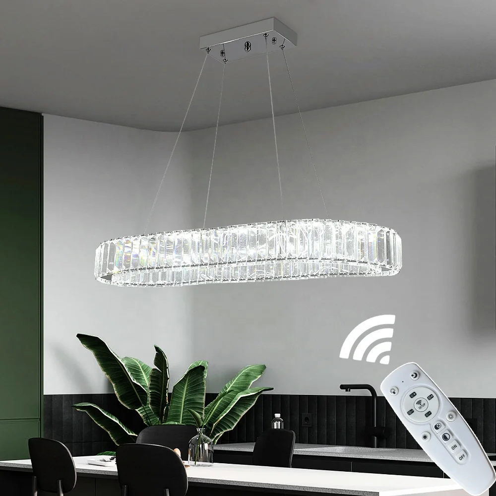 European Style 60W LED Crystal  Chandeliers Light for Decoration Dining Room Hotel Kitchen