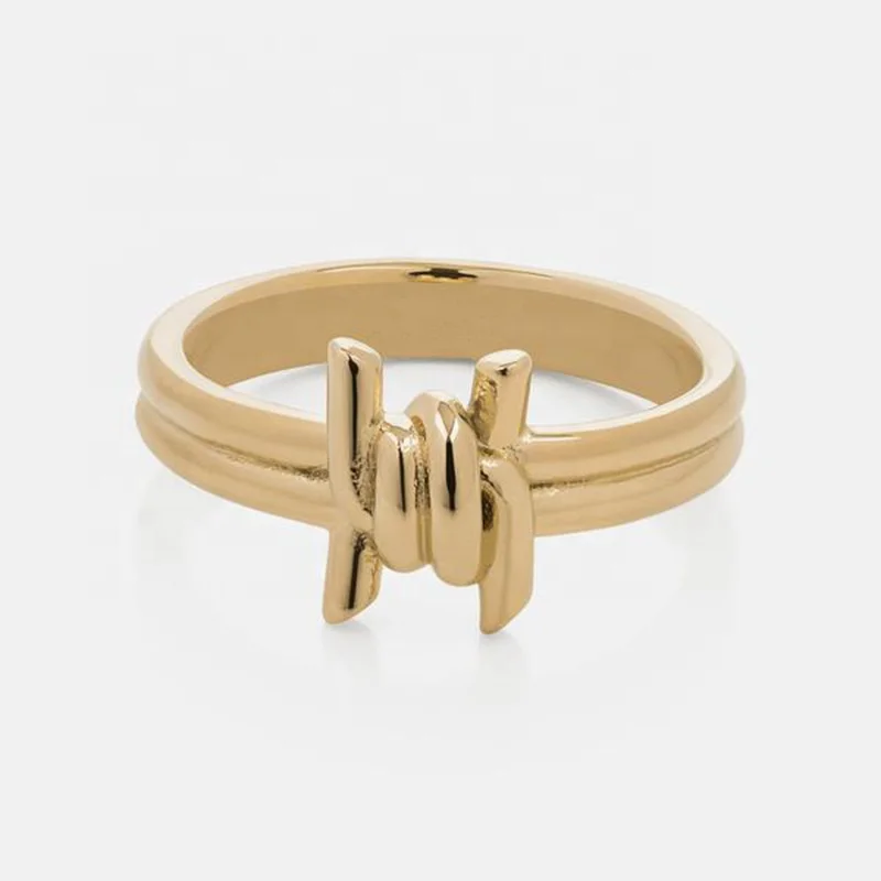 

Gold Plated knot Stainless steel ring for men Stainless Steel Jewelry