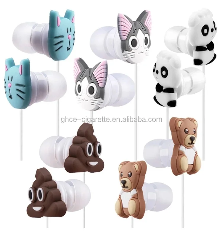 Safe Friendly Earphones With Cute Earbuds Case Animal Themed Headphones
