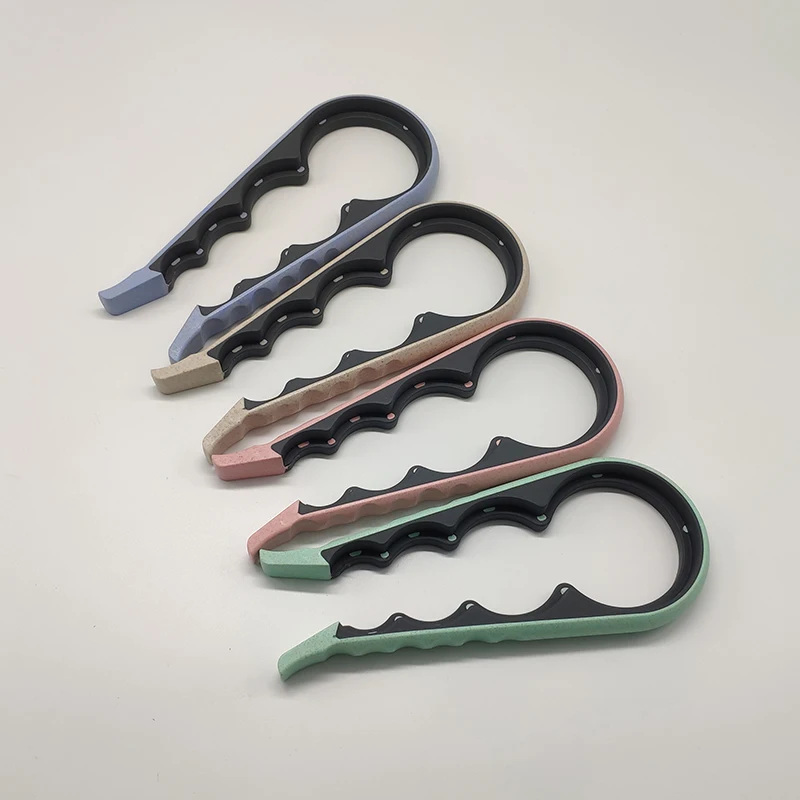 

Creative Multifunctional Bottle Opener Four-in-one Silicone Can Opener Home Safety Can Opener Anti-slip Screw Cap, As photo