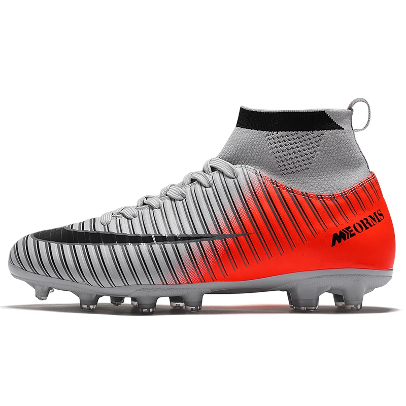 

High Quality Comfortable Light Weight Turf Wholesale Soccer Shoes, Grey+orange;yellow+blue;blue+black;lt.grey;black