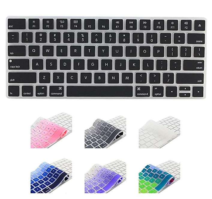 Распечатать цветную клавиатуру. Apple Wireless Keyboard a1314. Накладка на клавиатуру Apple Magic Keyboard. Ноутбук с цветной клавиатурой. Силиконовая клавиатура.