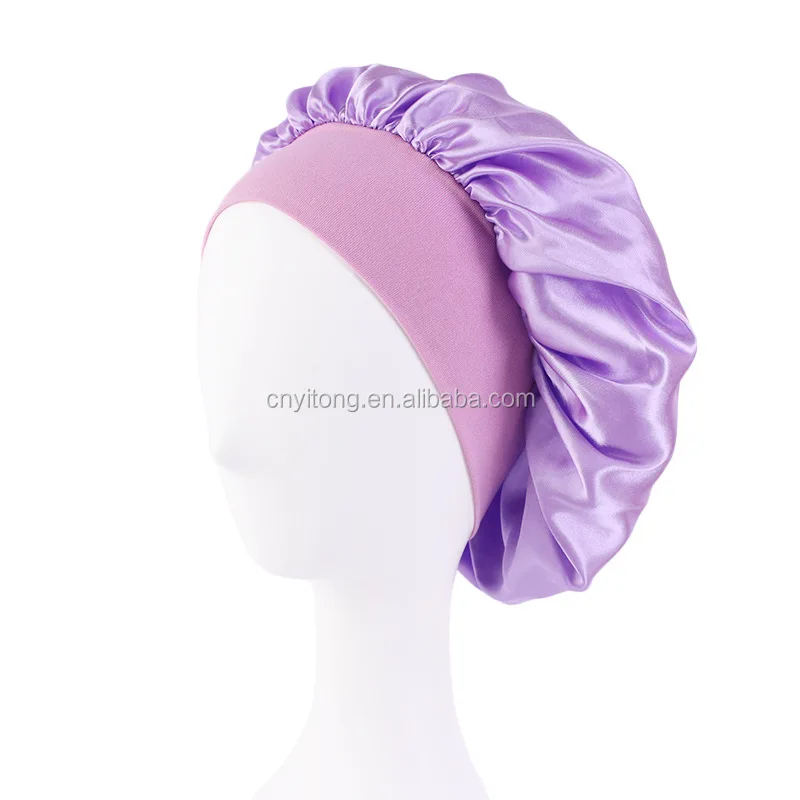 

Satin Hair Bonnets With Custom Logo With High Quality And Best Price Popular Sleeping Satin Bonnet, 193 colors choice