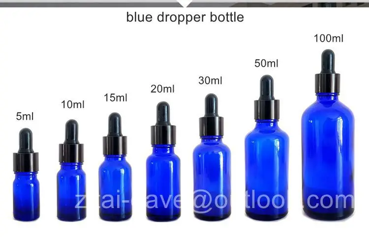 Customize Cosmetic 5ml 10ml 15ml 20ml 30ml 50ml 100ml Essential Oil Clear Amber Glass Dropper Bottle