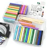 TOYARC0005 Polymer Clay Kit, 42 Colors Non-Toxic DIY Soft Modeling Clay Oven Bake Starter Kit with 5 Sculpting Tools and Jewelry