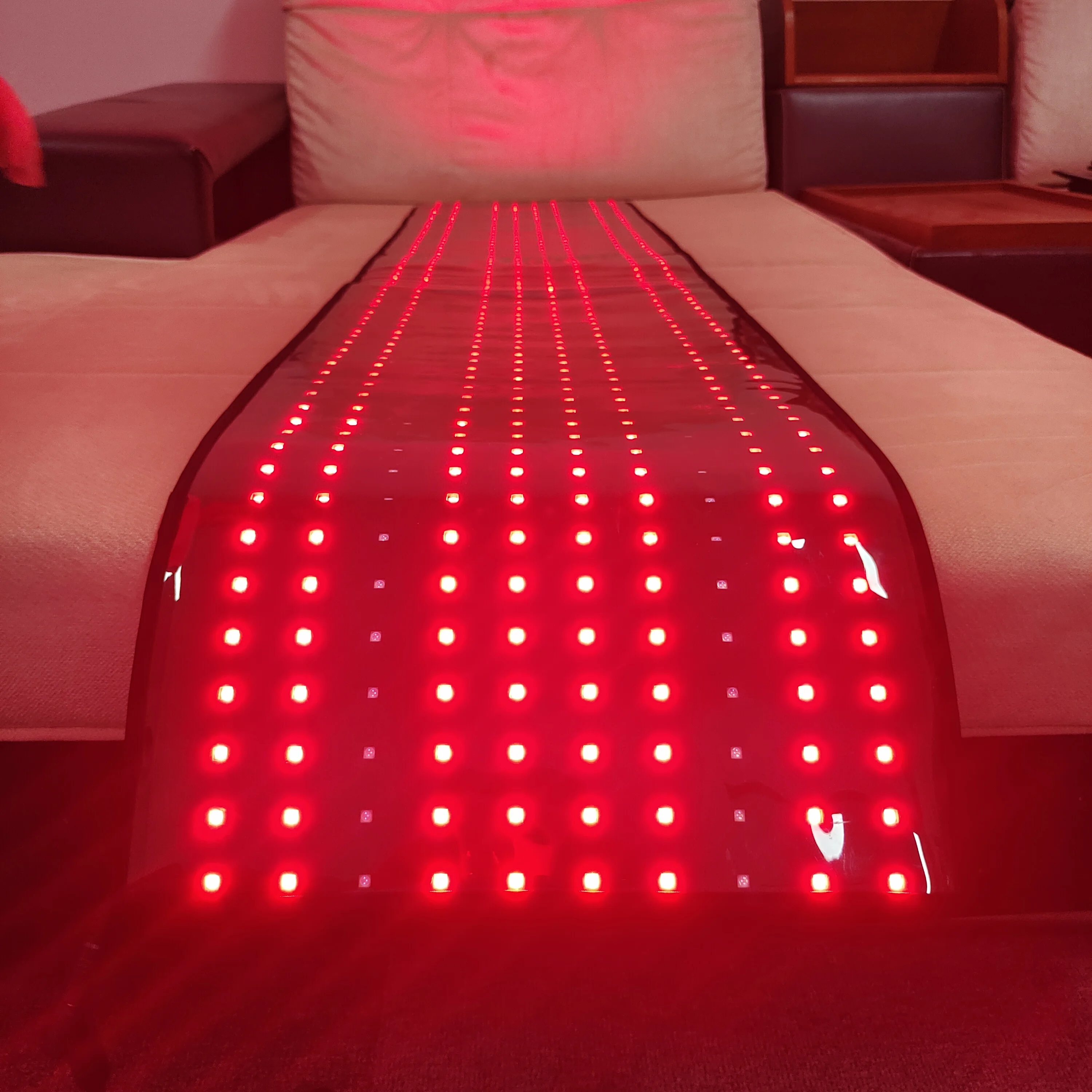 

Hotsale large LED Infrared Red Light Massage full Body mat Red Light therapy, Black