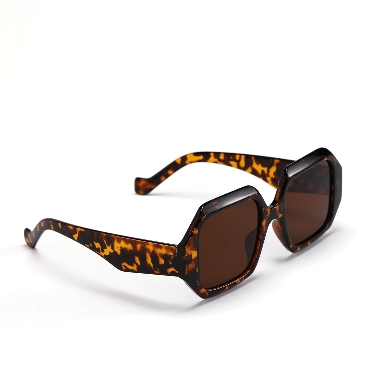 

95129 2021 High quality personality polygonal big size square frame glasses sunglasses 2021 women