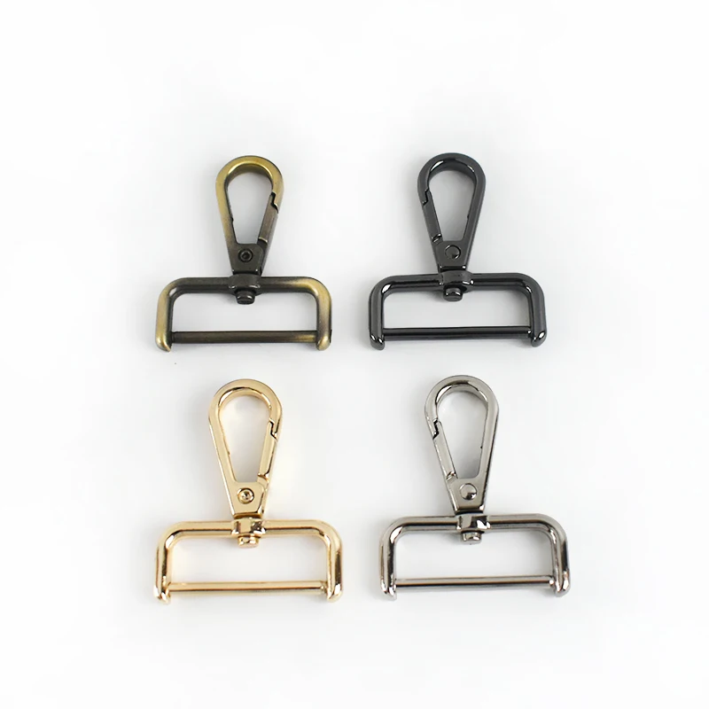 

Meetee AP344-32mm Luggage Hardware Accessories Alloy Plate Buckle Activity Screw Rod Hook Buckle Shoulder Strap Dog Buckle, 4 colors