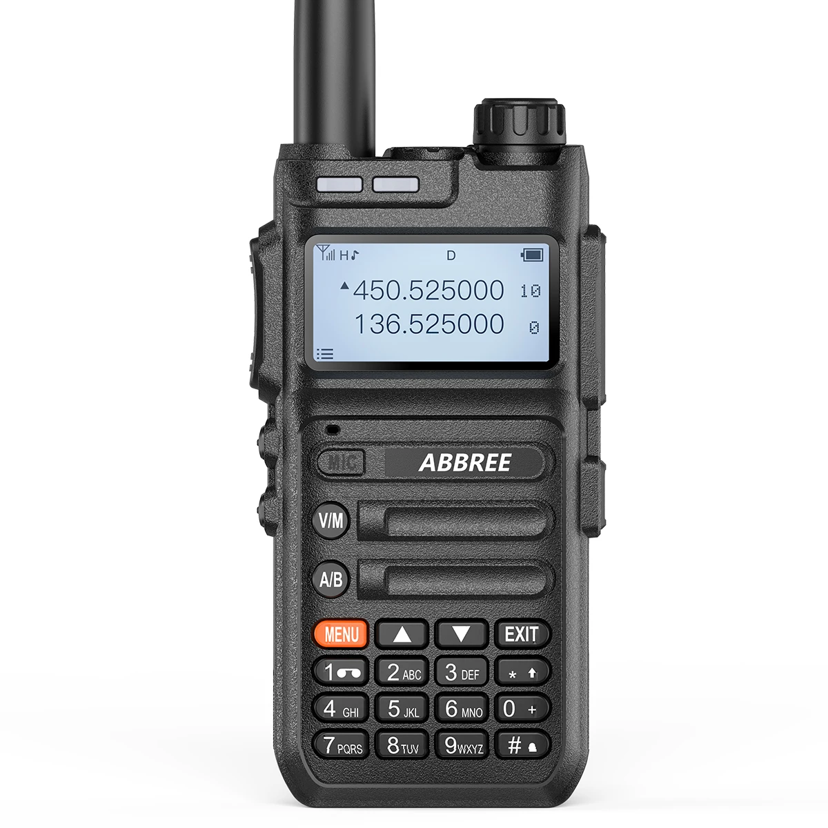 

ABBREE AR-F5 Wireless Copy Frequency Walkie Talkie 136-520MHz Full Band 10W Powerful 5800mAh Frequency Scanner Two Way Radio