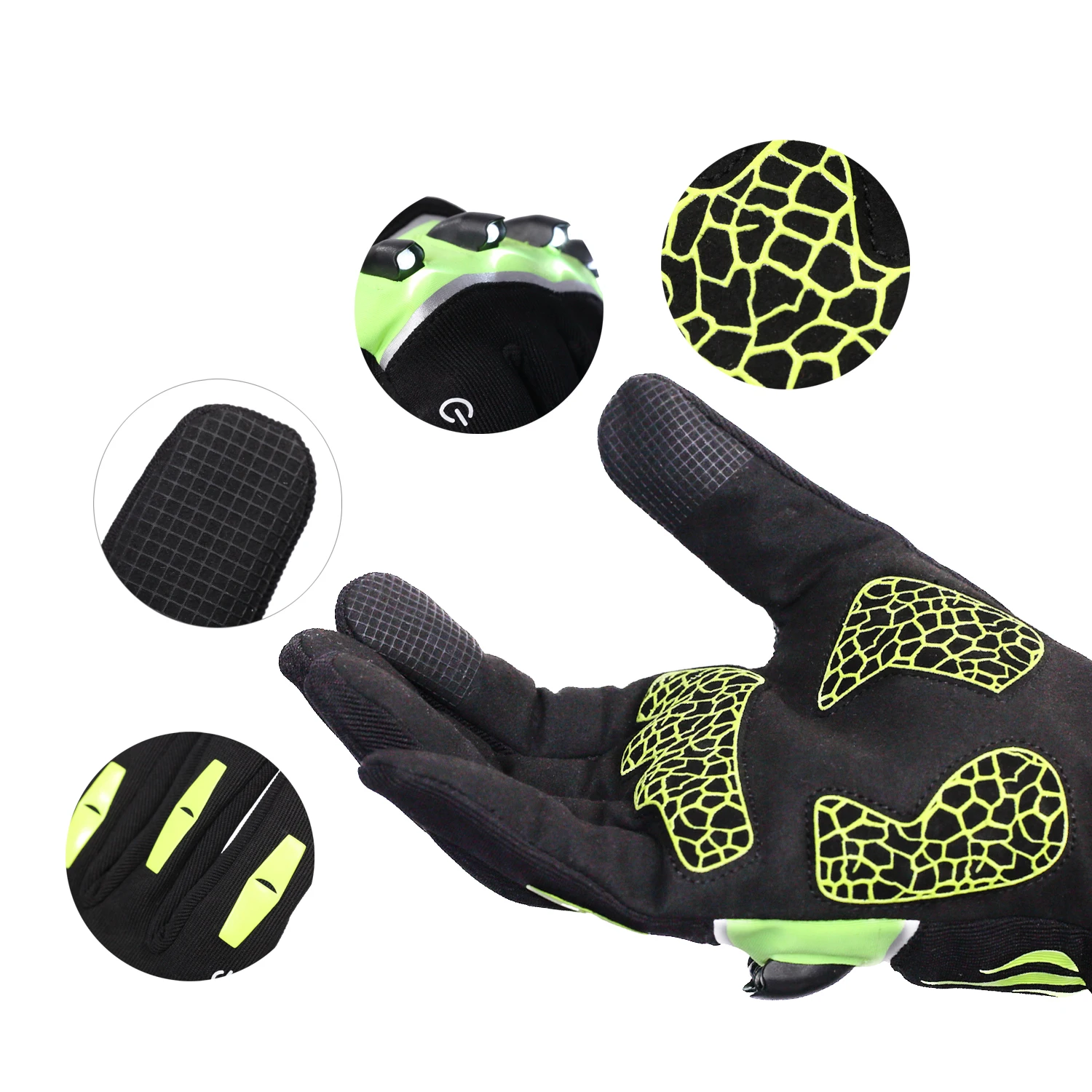 

Driving Bike Riding Gloves Motorcycle Bicycle Full Finger Touch Screen Winter Cycling Gloves